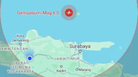 Gempa Hari ini 5 M (Magnitudo) Guncang Wilayah Tuban Jatim