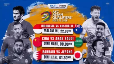 Waktu senja Hal ini pada iNews Waktu 22.00 WIB, Hasrat Indonesia Habisi Australia Dilanjutkan China vs Arab dalam tempat Kualifikasi Piala Planet 2026 Zona Asia