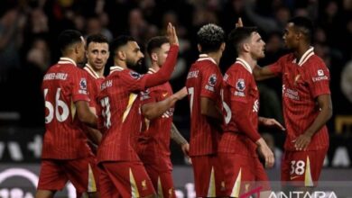 Klasemen Turnamen Inggris: Liverpool pertahankan peringkat pertama