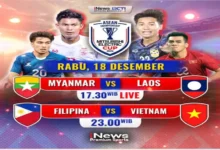 Live di tempat di iNews Piala AFF 2024, Myanmar vs Laos