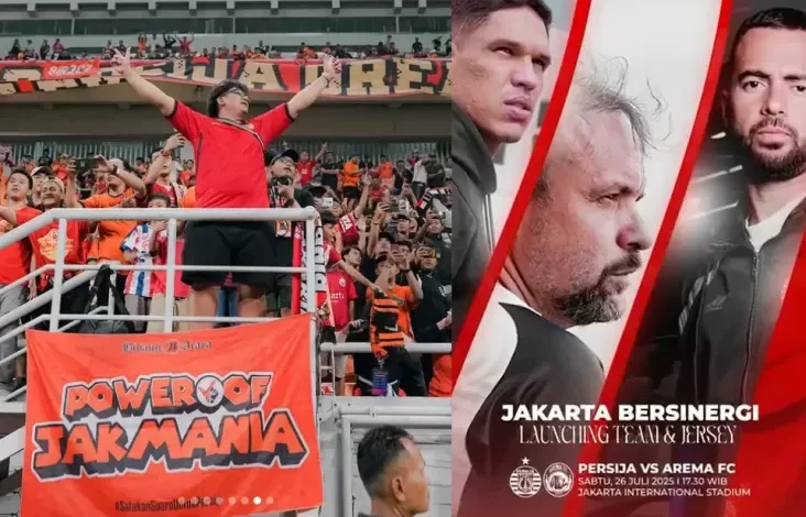 Persija DKI DKI Jakarta Ajak Jakmania Padati Peluncuran Tim juga Jersey Baru pada JIS