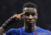 Nicolas Jackson absen dari skuad Chelsea lawan Crystal Palace