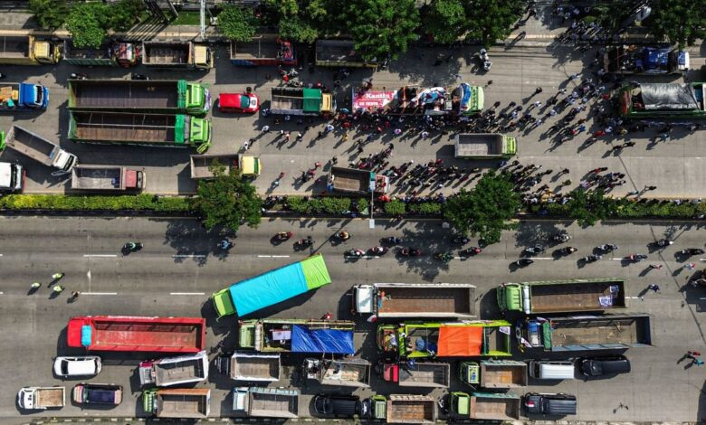 Apa itu ODOL di tempat demo supir truk? Berikut isi tuntutannya