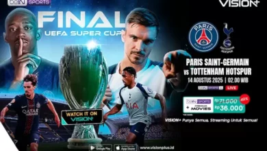 Piala Super Eropa 2025: PSG Tantang Tottenham Hotspur, Streaming pada VISION+