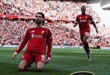 Tendangan bebas Szoboszlai antar Liverpool bungkam Arsenal