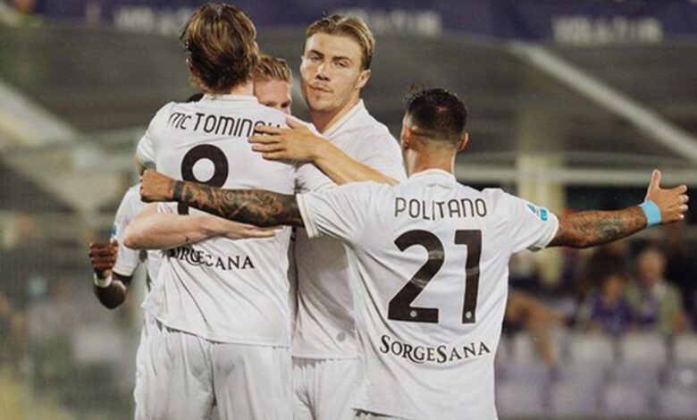 Hajar Fiorentina 3-1, squad tim Napoli kembali puncaki klasemen sementara