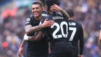 Gol Kudus amankan kemenangan 2-1 Tottenhan Hotspur bertarung dengan Leeds United