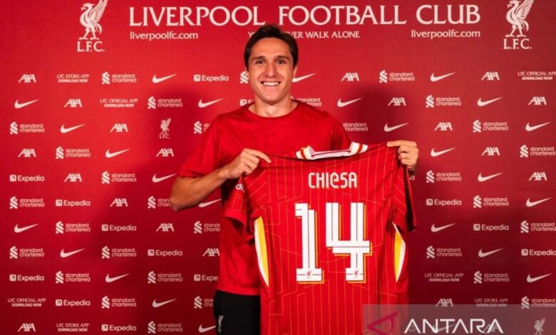 Karena cedera ringan, Chiesa tak masuk skuad Liverpool vs Klub sepak bola Klub sepak bola Galatasaray
