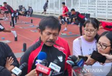 Timnas U23 untuk SEA Games latihan perdana hari terakhir pekan