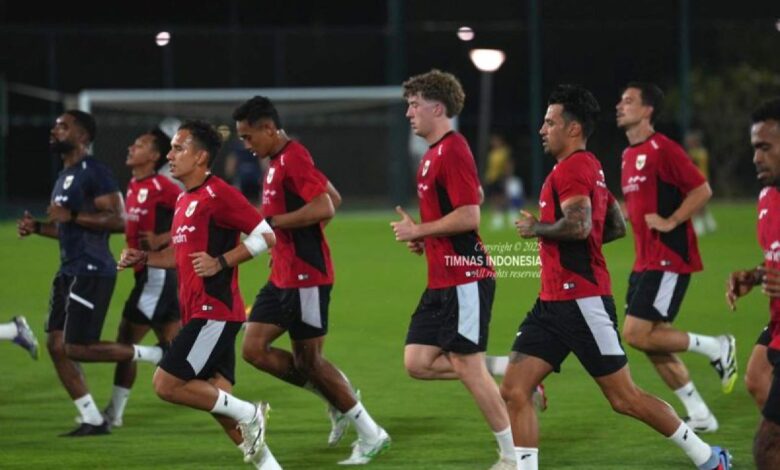 Timnas Indonesi peringkat latihan perdana pada Jeddah