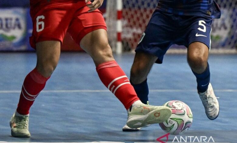 Timnas futsal U-16 Negara Negara Indonesia menang besar 5-0 berhadapan dengan Brunei