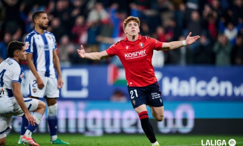 Taklukkan Levante, Osasuna menjauh dari zona degradasi