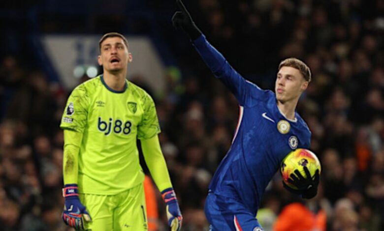 Chelsea gagal naik ke empat besar setelahnya ditahan Bournemouth 2-2