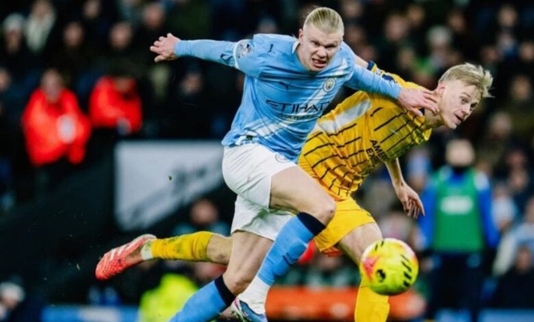 Manchester City berbagi poin pada waktu jamu Brighton