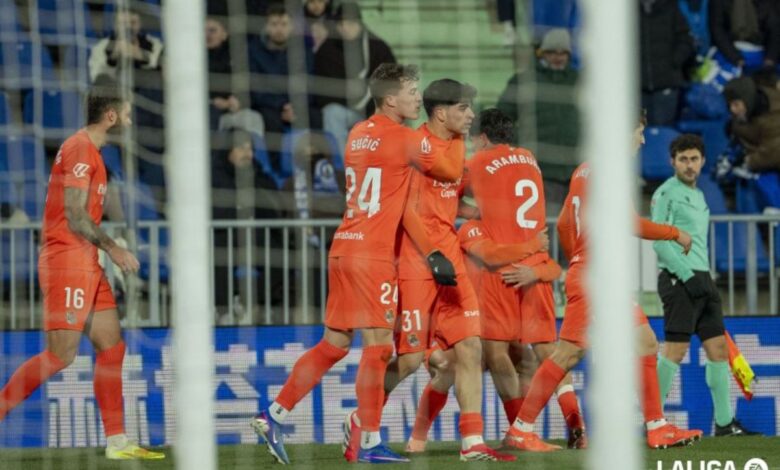 Real Sociedad menang dramatis 2-1 lawan Getafe
