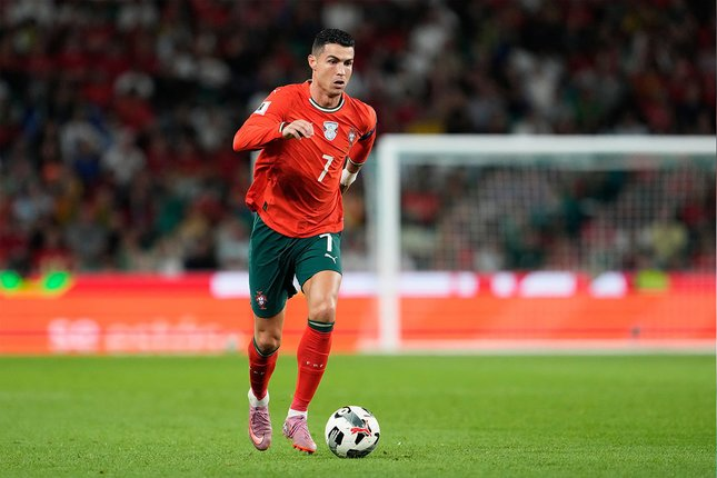Kapten Portugal, Cristiano Ronaldo saat tampil melawan Hungaria di Kualifikasi Piala Dunia 2026 Grup F, 15 Oktober 2025 lalu.