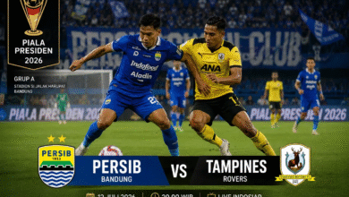 Jadwal pertandingan Piala Presiden 2026 antara Persib Bandung vs Tampines Rovers FC akan berlangsung pada Jumat, 31 Juli 2026. Duel ini juga berpotensi menentukan susunan akhir klasemen Grup A